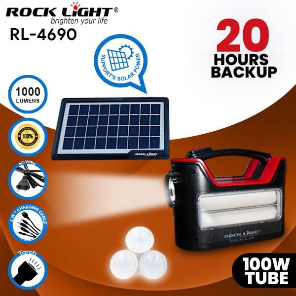 Rock Light RL-4690 high-backup solar lighting
