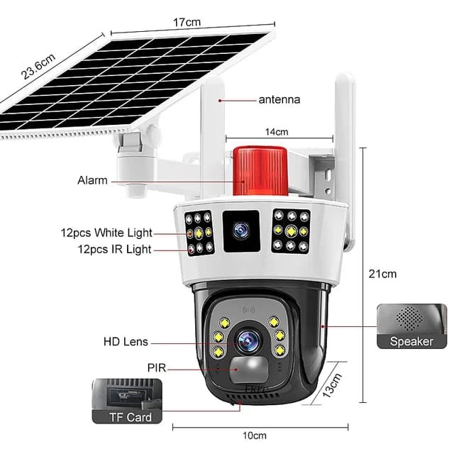 Solar 4G camera solar-powered security camera