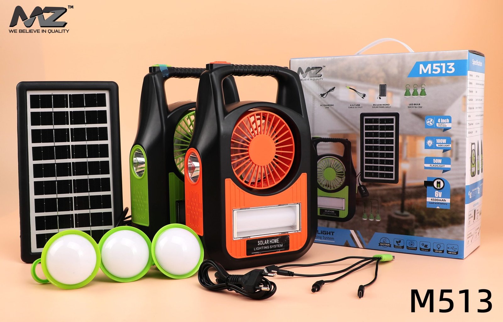 Solar fan inverter M513 all-in-one kit